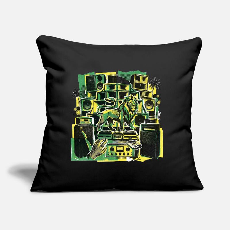 Système de sonorisation Roots Dub Reggae Coussin et housse de 45 x 45 cm