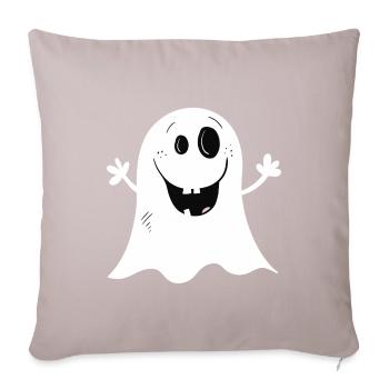 Cool Little Ghost I Halloween - Sofa pillow with filling 45cm x 45cm - light taupe - Front