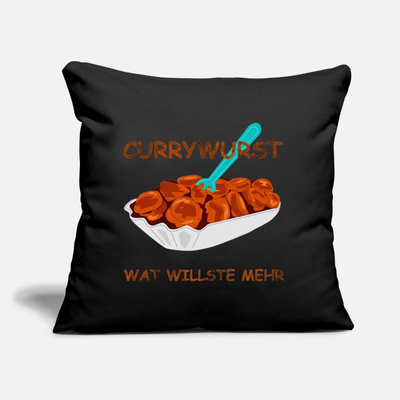 speise currywurst spruch Sofakissen mit Füllung 45 x 45 cm
