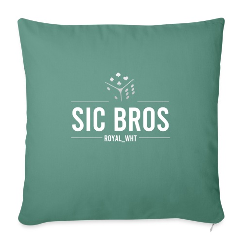 sicbros1 royal wht - Sofa pillow with filling 45cm x 45cm