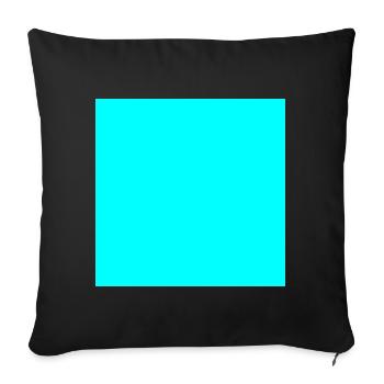 modèle de texture d’arrière-plan turquoise personnaliser - Coussin et housse de 45 x 45 cm - noir - Devant