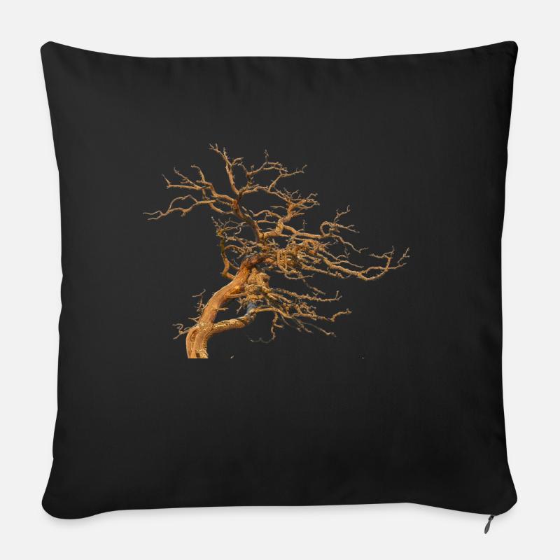 Baum - Sofakissen mit Füllung 45 x 45 cm - Schwarz