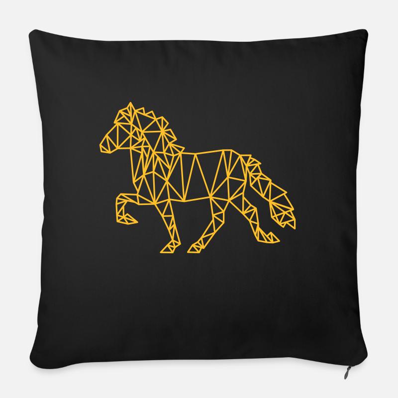Icelander - Sofa pillow with filling 45cm x 45cm - black