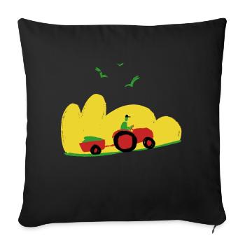 Cabrio - Sofakissen mit Füllung 45 x 45 cm - Schwarz - Vorne
