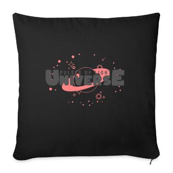 Universe - Sofa pillow with filling 45cm x 45cm - black - Front