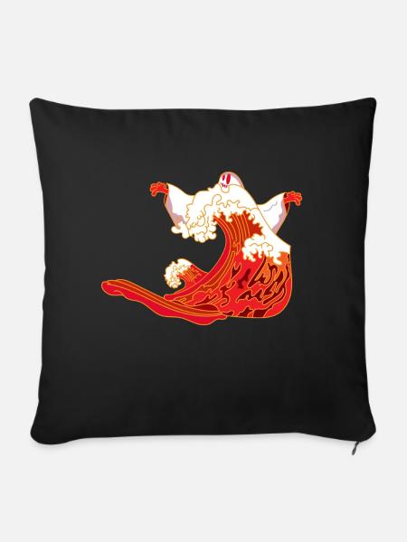 Halloween Gespenst - Sofakissen mit Füllung 45 x 45 cm - Schwarz