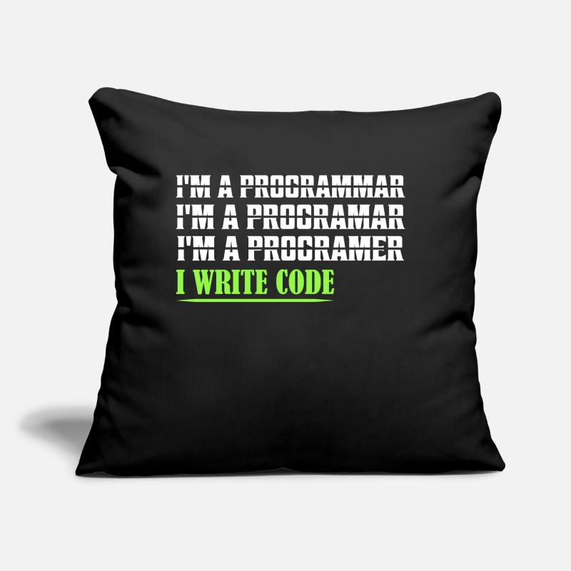 I'm A Programmar ........ I Write Code Coding Soft Sofa pillow with filling 45cm x 45cm