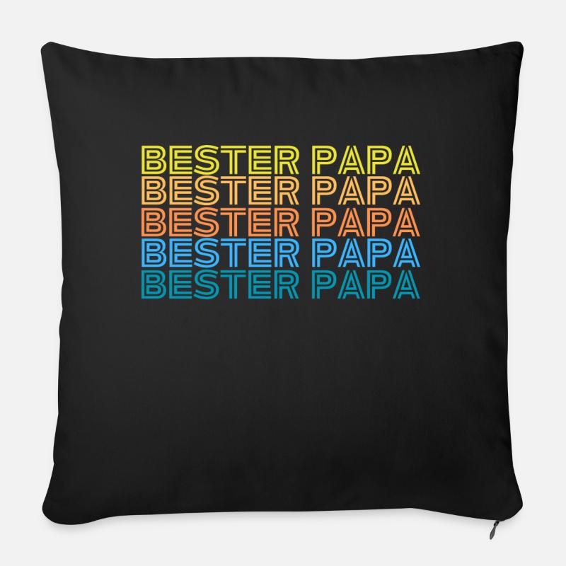 Bester Papa - Sofakissen mit Füllung 45 x 45 cm - Schwarz