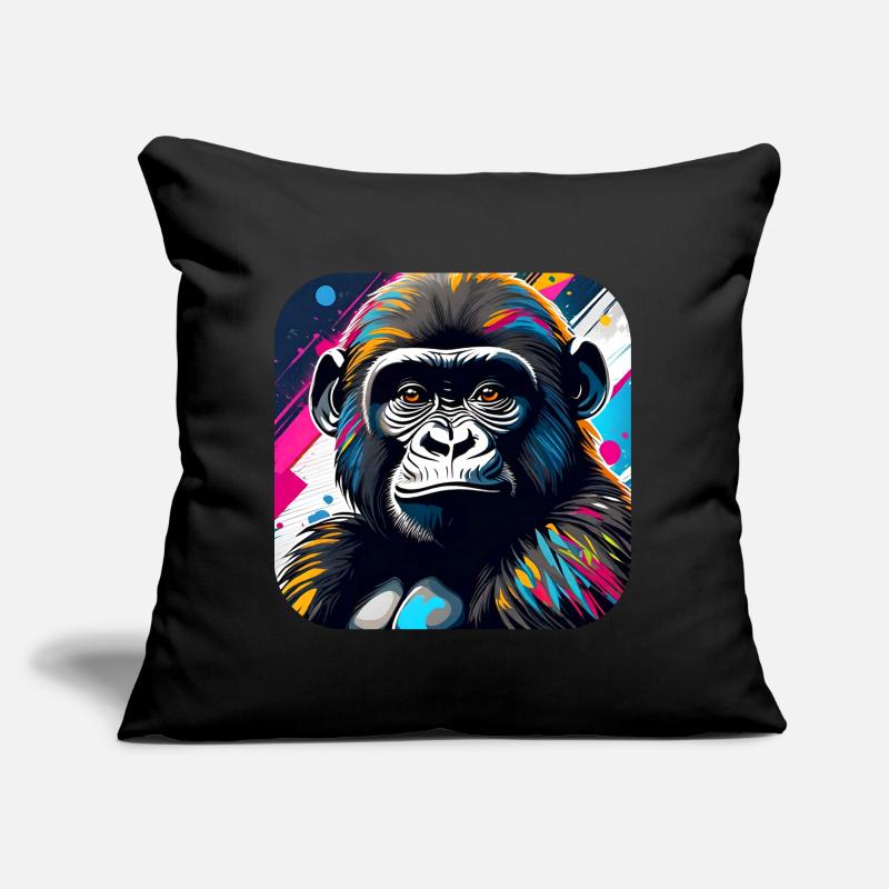 Gorille cool dans le style graffiti Coussin et housse de 45 x 45 cm