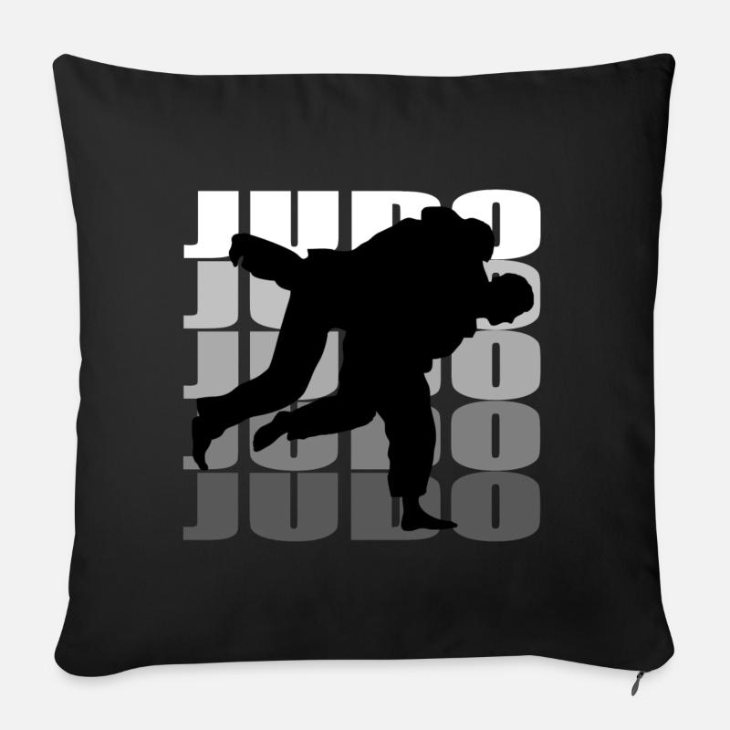 Judo - Sofakissen mit Füllung 45 x 45 cm - Schwarz