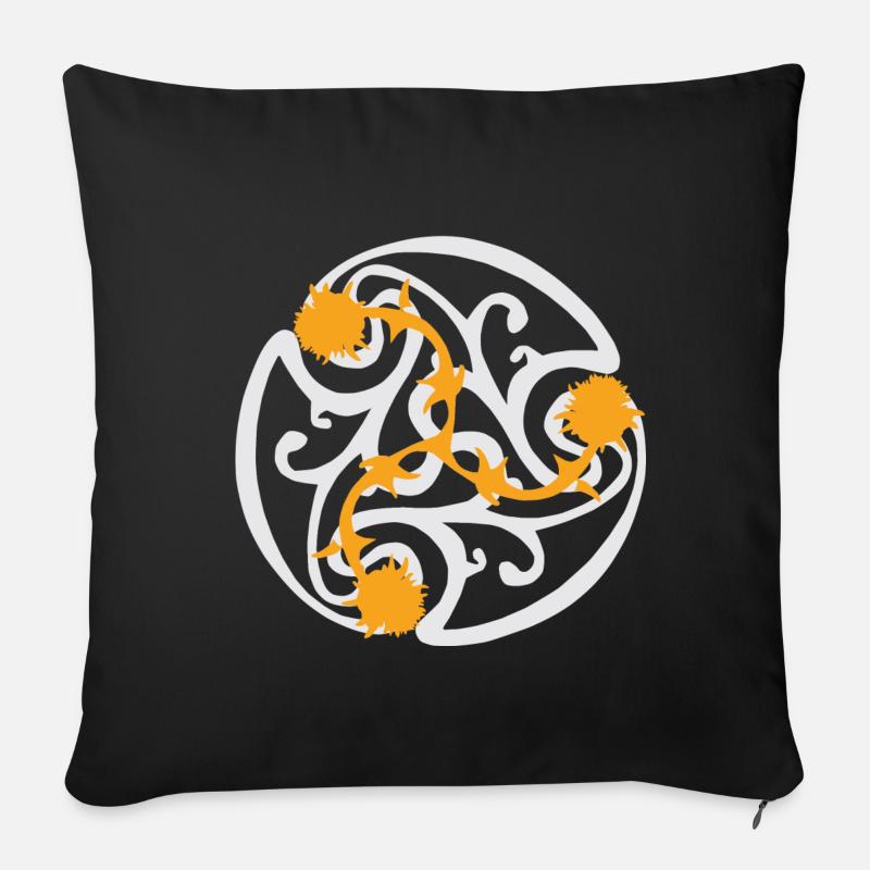 Ménileux - Logo (grand) - Coussin et housse de 45 x 45 cm - noir