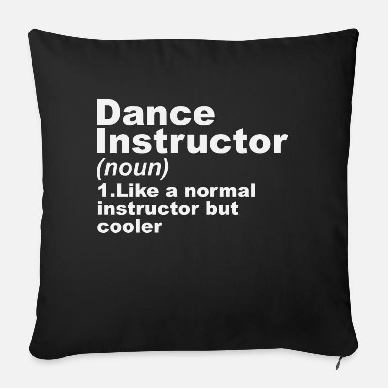 Définition de professeur de danse - Coussin et housse de 45 x 45 cm - noir