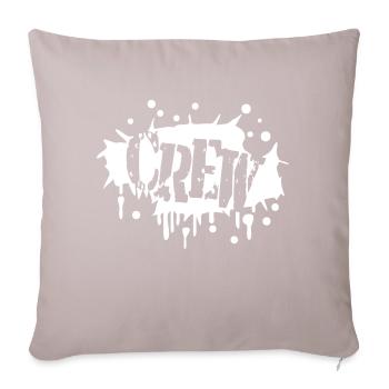 Crew Graffiti Spray Stamp Drop Team Friends - Sofa pillow with filling 45cm x 45cm - light taupe - Front