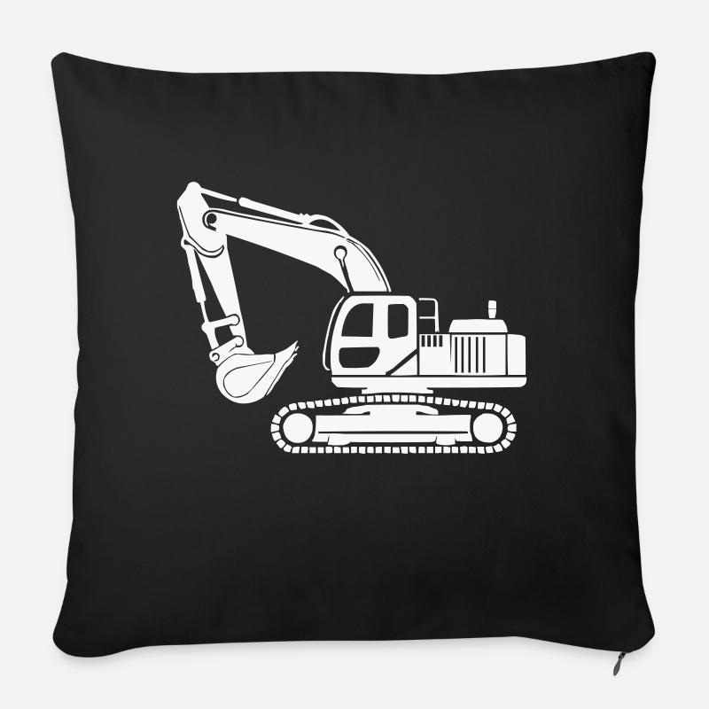 bagger - Sofakissen mit Füllung 45 x 45 cm - Schwarz