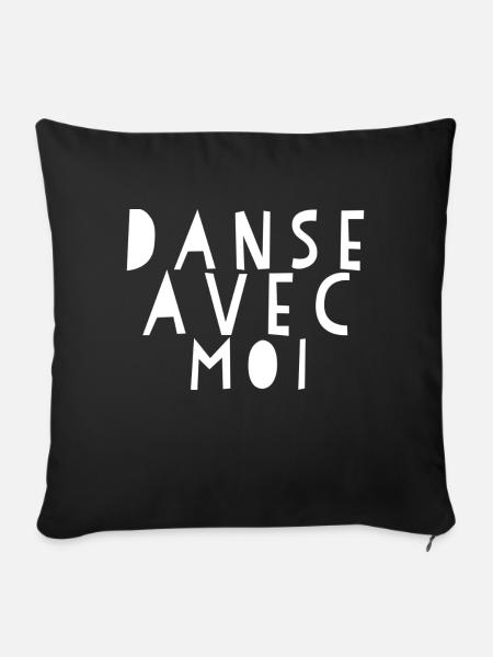 Danse Avec Moi - Dance Shirts - Sofakissen mit Füllung 45 x 45 cm - Schwarz