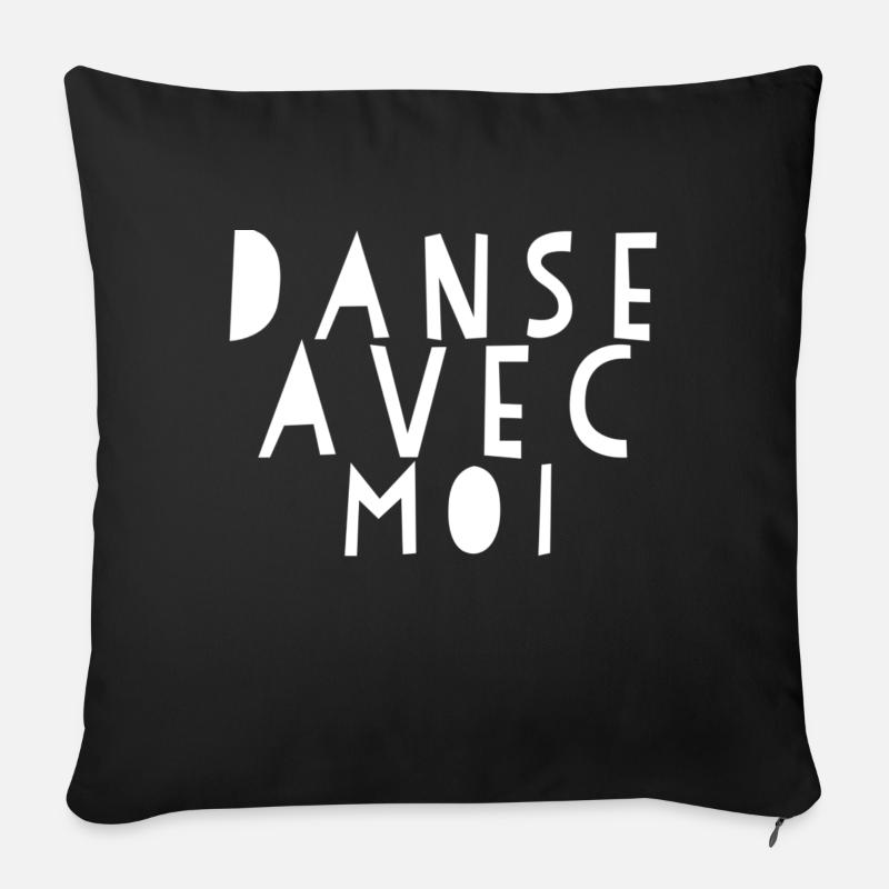 Danse Avec Moi - Dance Shirts - Sofa pillow with filling 45cm x 45cm - black