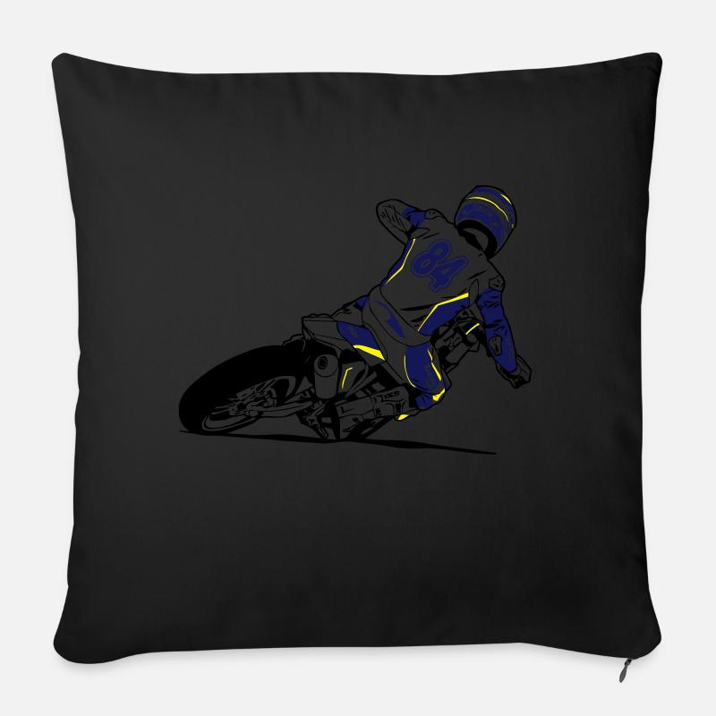 Supermoto - Sofakissen mit Füllung 45 x 45 cm - Schwarz