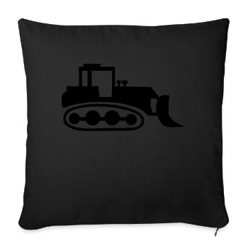 bagger_01 - Coussin et housse de 45 x 45 cm - noir - Devant