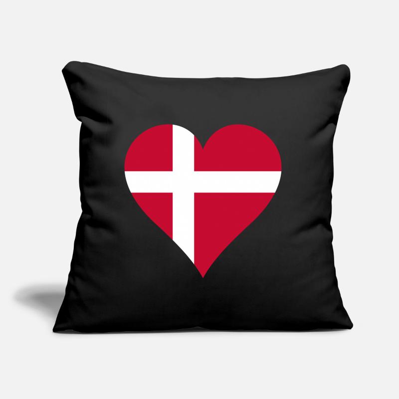 Drapeau Danemark Coussin et housse de 45 x 45 cm