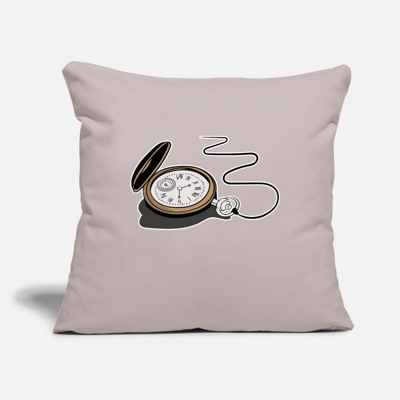 Pocket watch clock time time clockwork tick tock Sofa pillow with filling 45cm x 45cm