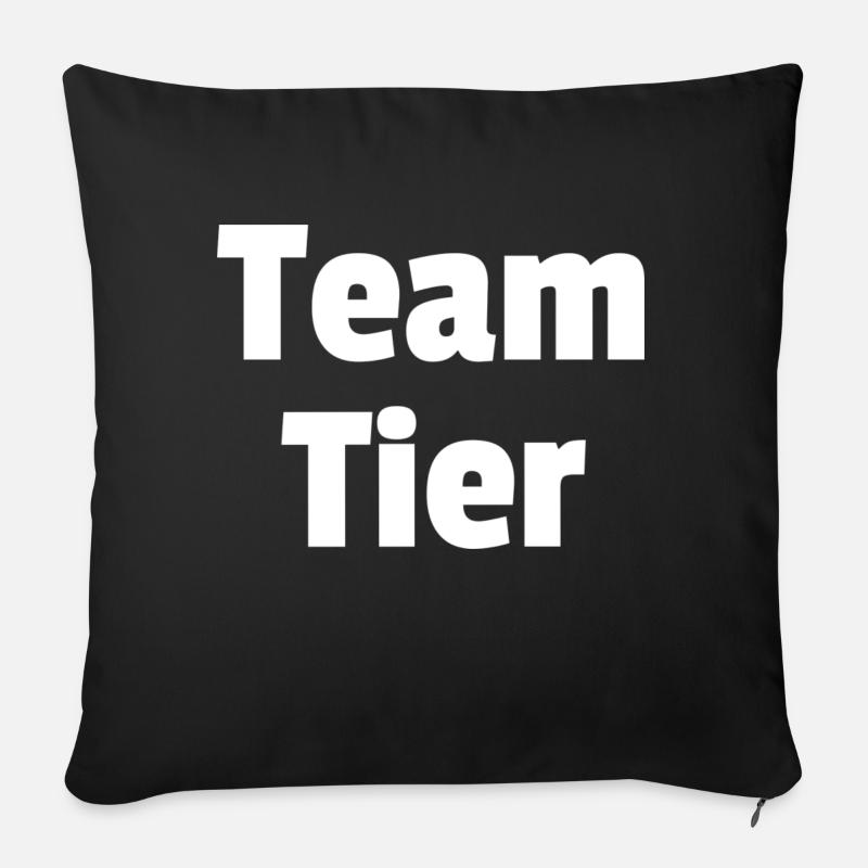 Team Tier - Sofakissen mit Füllung 45 x 45 cm - Schwarz
