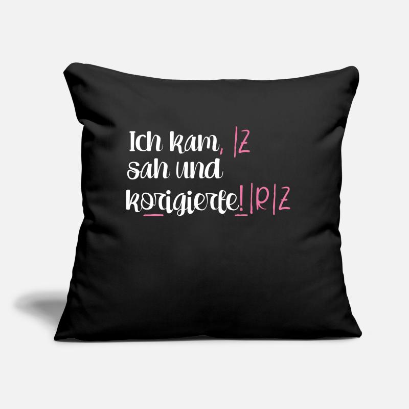Lehrer Lehrerin Spruch Schule Beruf Schüler Sofakissen mit Füllung 45 x 45 cm