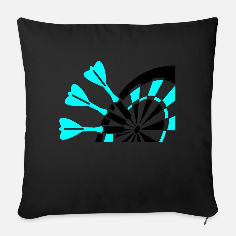 dart - Sofakissen mit Füllung 45 x 45 cm - Schwarz