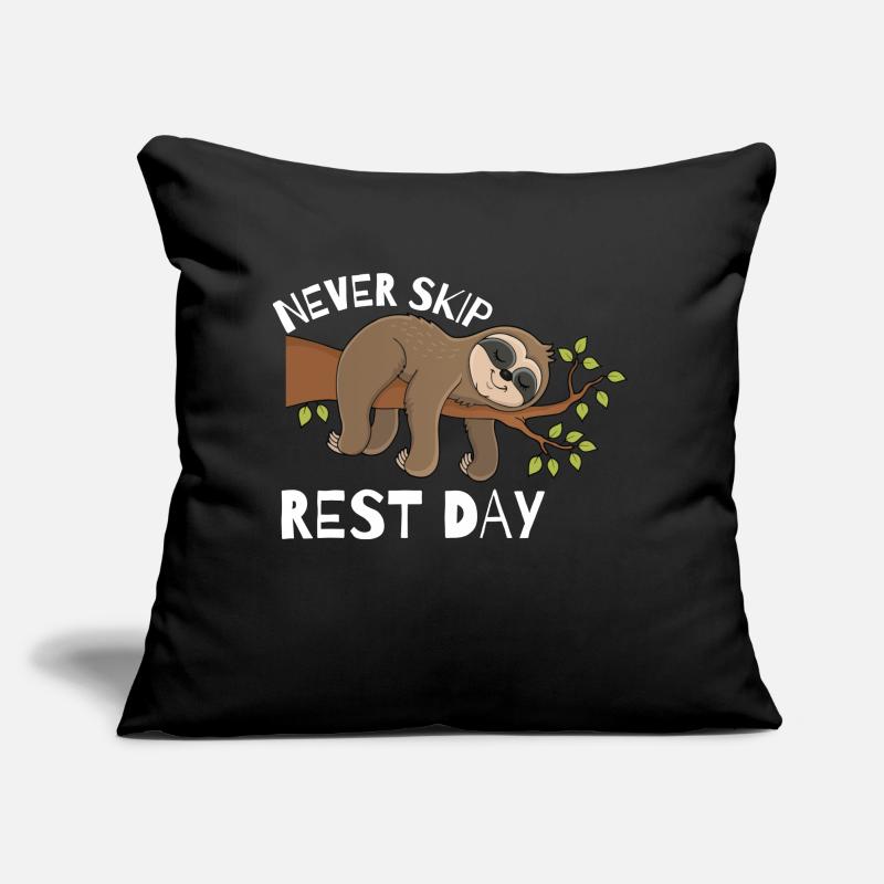 Never Skip Rest Day Sofa pillow with filling 45cm x 45cm