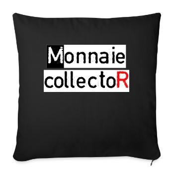 Monnaie Collector - Coussin et housse de 45 x 45 cm - noir - Devant