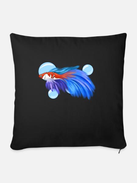 Catfish - Sofakissen mit Füllung 45 x 45 cm - Schwarz