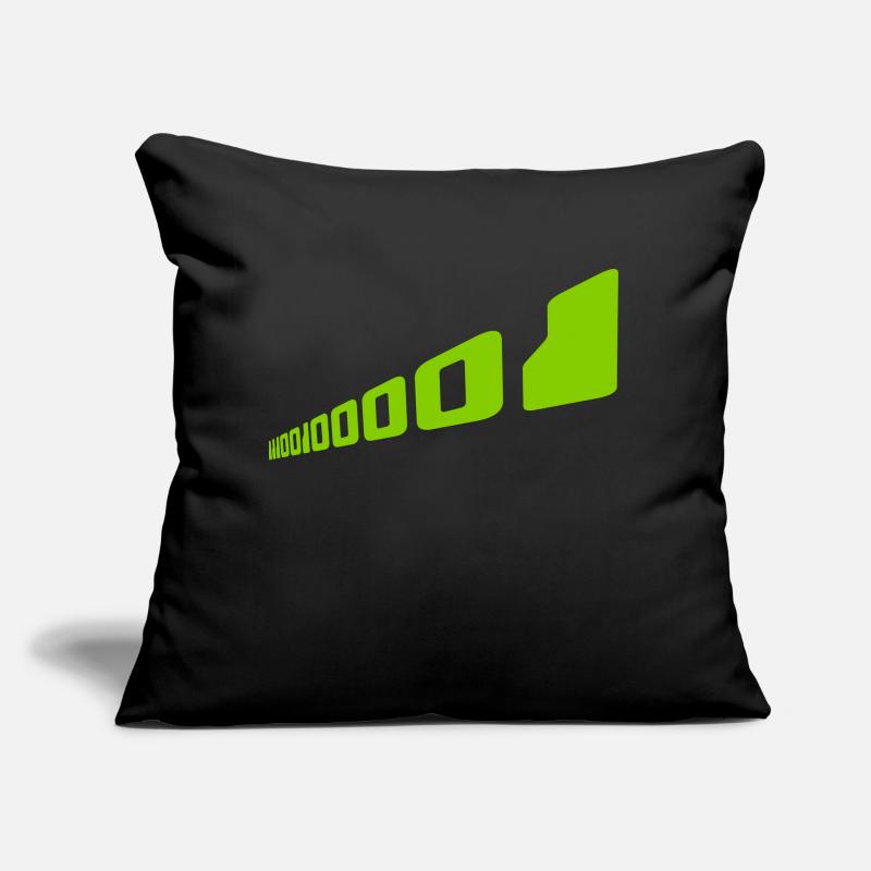 Langage de programme de code binaire Coussin et housse de 45 x 45 cm