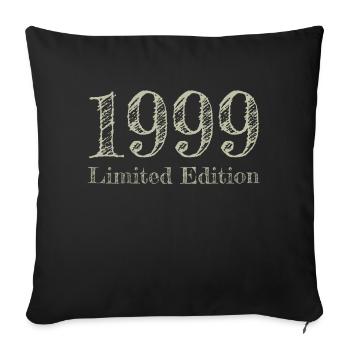 1999 - Sofa pillow with filling 45cm x 45cm - black - Front