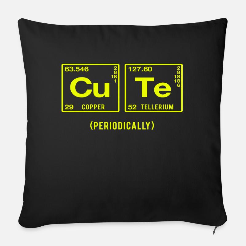 Drôle de dicton pour les physiciens et les chimistes - Coussin et housse de 45 x 45 cm - noir