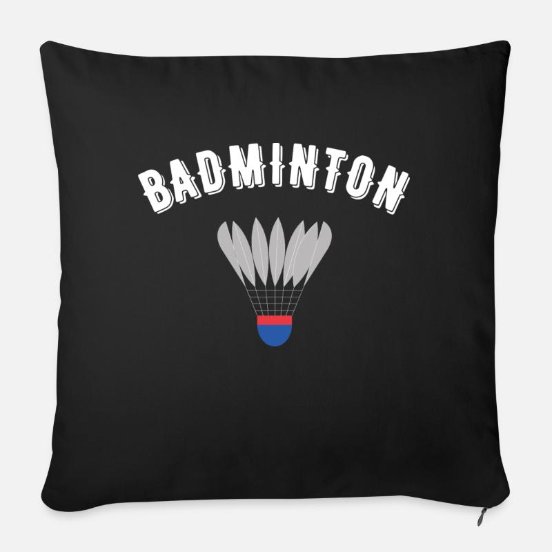 Badminton - Sofakissen mit Füllung 45 x 45 cm - Schwarz