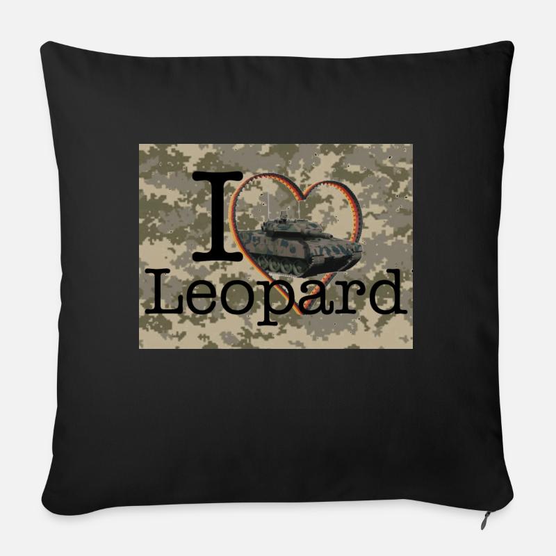 Leo - Sofakissen mit Füllung 45 x 45 cm - Schwarz