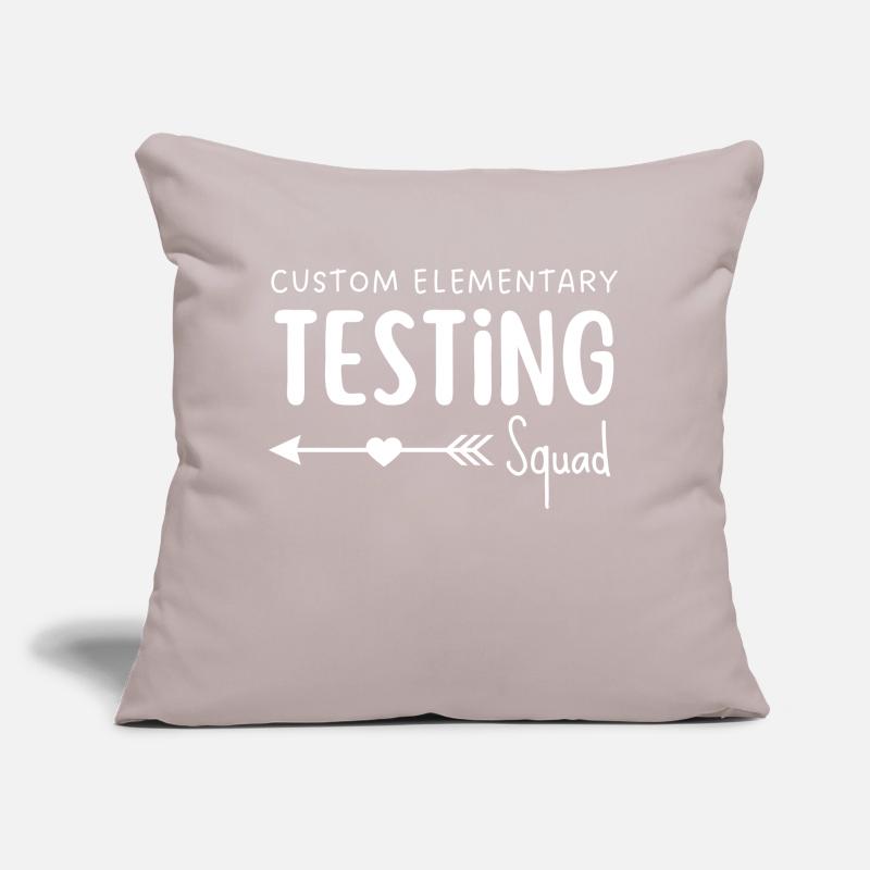 Custom elementary Testing Squad Sofa pillow with filling 45cm x 45cm