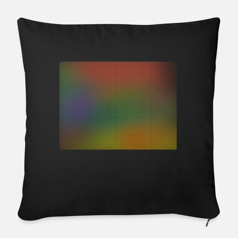 bunt Abstrakt - Sofakissen mit Füllung 45 x 45 cm - Schwarz
