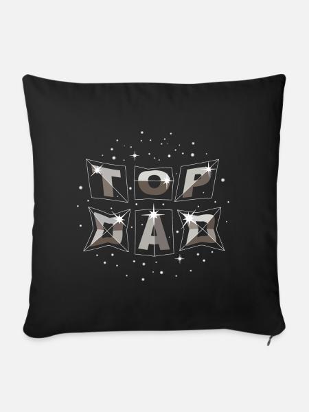 top dad dynamic space - Sofakissen mit Füllung 45 x 45 cm - Schwarz