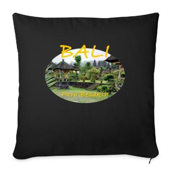 Bali Mother Temple - Sofa pillow with filling 45cm x 45cm - black - Front