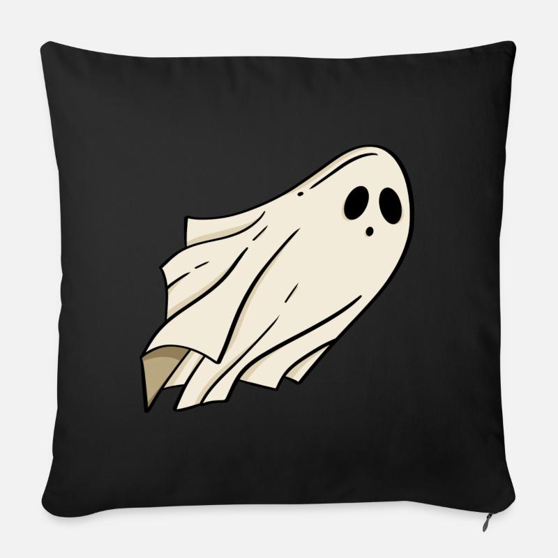 Geist Halloween - Sofakissen mit Füllung 45 x 45 cm - Schwarz