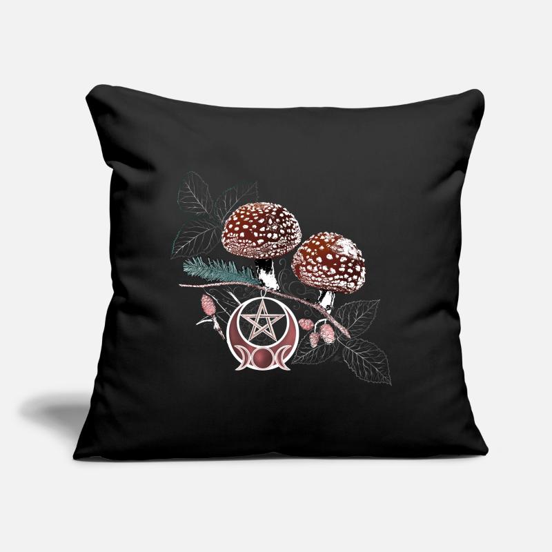 Toadstool Wicca Symbol Natural Magic Autumn Sofa pillow with filling 45cm x 45cm