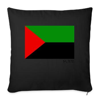 Flag M.972 (Black) - Coussin et housse de 45 x 45 cm - noir - Devant
