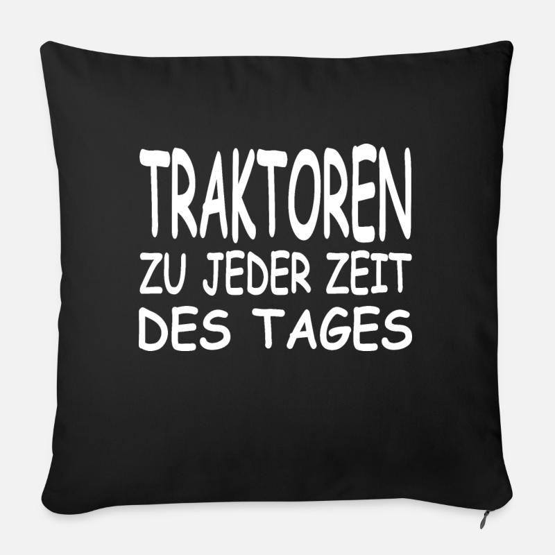 Traktor - Sofakissen mit Füllung 45 x 45 cm - Schwarz
