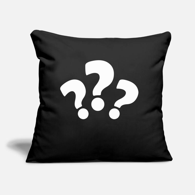 question mark Sofa pillow with filling 45cm x 45cm