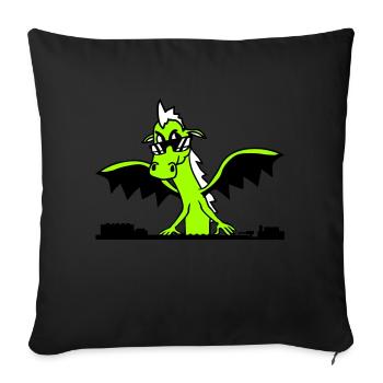 Wing Dragon DJ Mixer Party Monster Music - Sofa pillow with filling 45cm x 45cm - black - Front