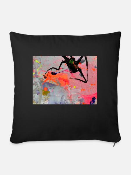 IphigenieArt1 - Sofakissen mit Füllung 45 x 45 cm - Schwarz