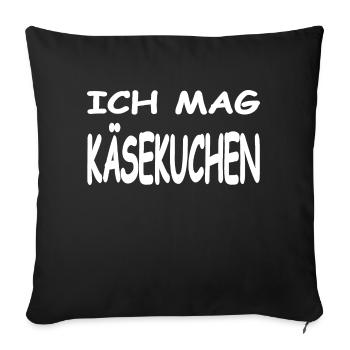 Käsekuchen - Sofakissen mit Füllung 45 x 45 cm - Schwarz - Vorne