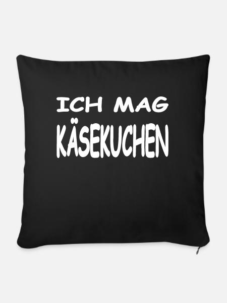Käsekuchen - Sofakissen mit Füllung 45 x 45 cm - Schwarz