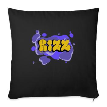 Rizz - Calypso Blous - Sofakissen mit Füllung 45 x 45 cm - Schwarz - Vorne