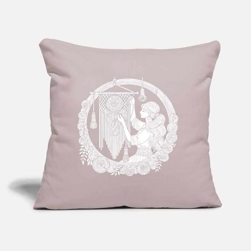 Macrame Design – Creativity & Boho Style Sofa pillow with filling 45cm x 45cm